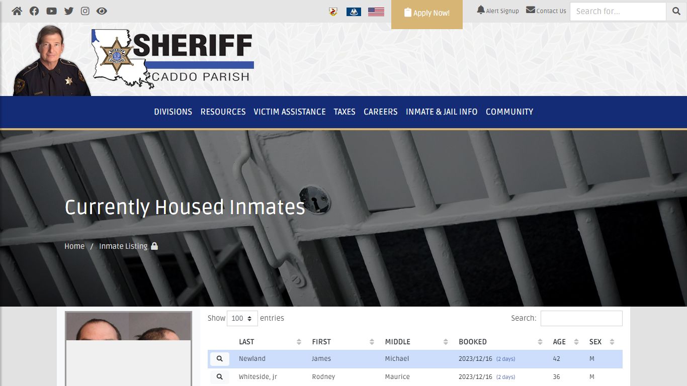 Caddo Correctional Center Inmates